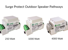 Outdoor Speaker Pathway Surge Protection