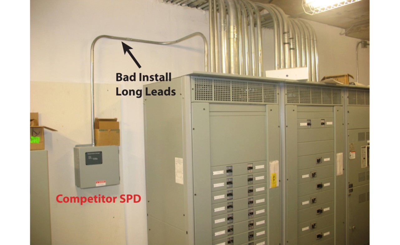 Competitor Unit Bad Install on Service Entrance