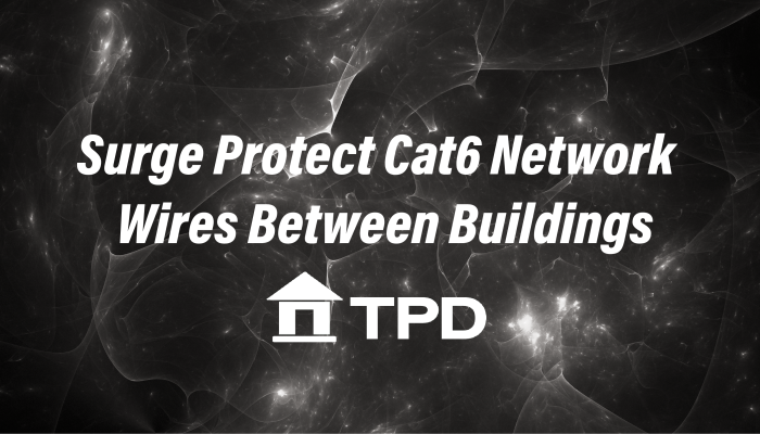 Cat6 Wire Between Buildings