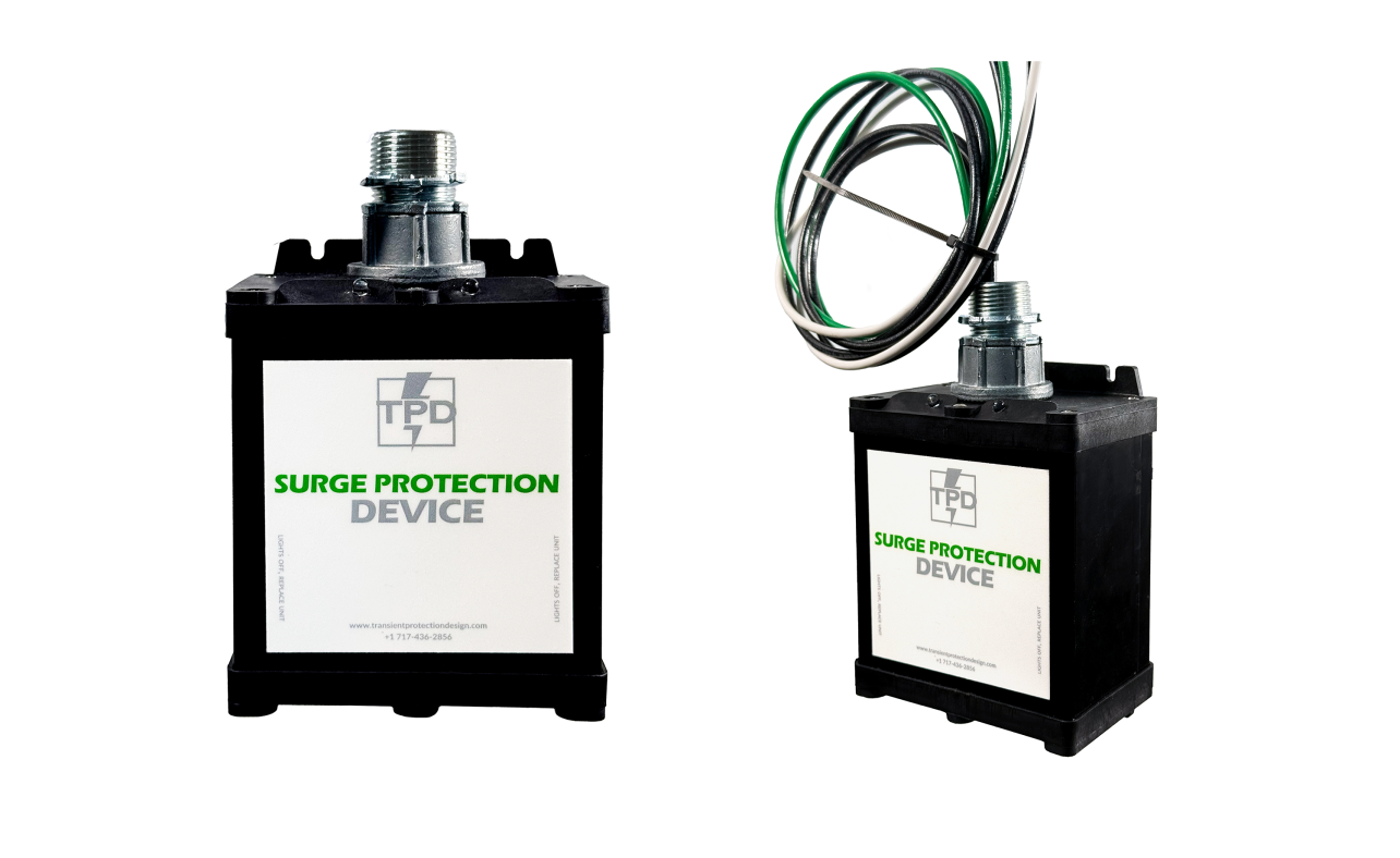 TPX 1S240 F surge protector with side view